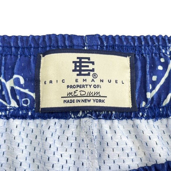 Eric Emanuel EE Basic Shorts Blue Paisley - Picture 2 of 4